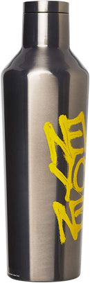 Corkcicle Canteen 16oz Gunmetal Basquait NY New Wave