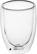 Homiu Double Walled Coffee or Tea Glasses Borosilicate Thermo Glass Cups Tall Coffee Cups 350ml