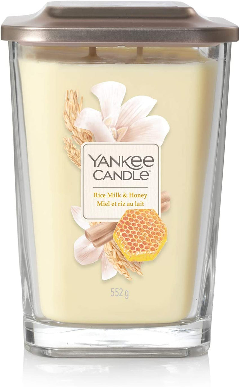 Yankee Candle Square Vessel Large, Wax, Rice Milk & Honey