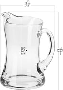 Krosno Glass Water Juice Pitcher Jug | 1.2L | Splendour Collection | Table Crystal Glass
