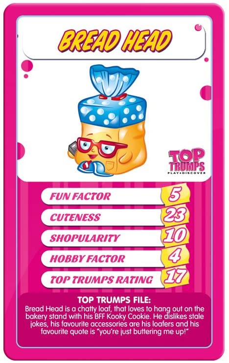 Top Trumps Shopkins Card Game Pink