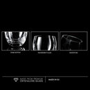 Krosno Whiskey Tumbler Glasses | Set of 6 | 300 ML | Elite Collection