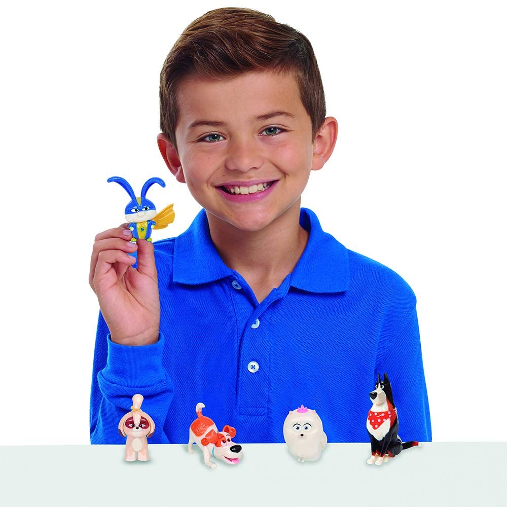 Mascotas 2 ECE03000 Secret Life of Pets 2 Blister Pack of 5 Jointed Fi