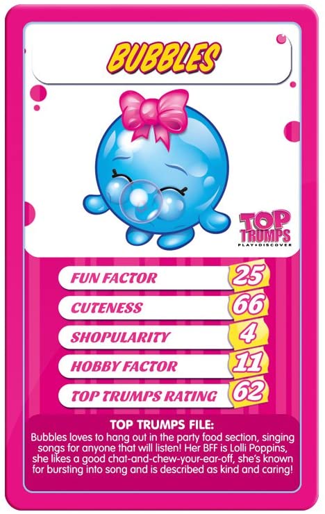 Top Trumps Shopkins Card Game Pink