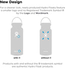 Hydro Flask Water Bottle 591 ml (20 oz), Stainless Steel & Vacuum Insulated, Wide Mouth with Leak Proof Flex Cap, Spearmint