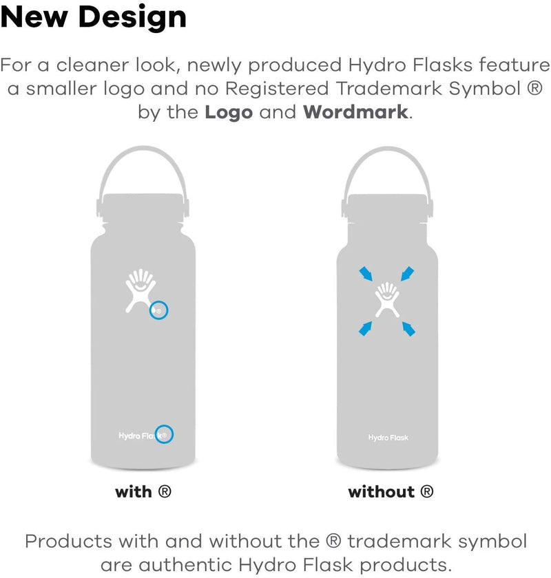 Hydro Flask Water Bottle 591 ml (20 oz), Stainless Steel & Vacuum Insulated, Wide Mouth with Leak Proof Flex Cap, Watermelon
