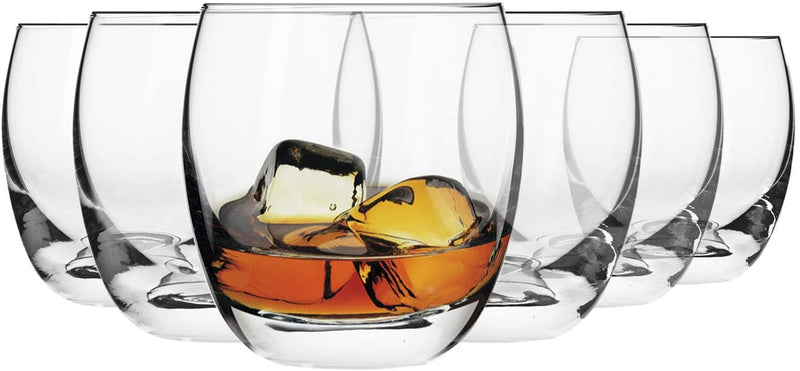 Krosno Whiskey Tumbler Glasses | Set of 6 | 300 ML | Elite Collection