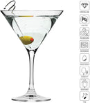 Krosno Martini Cocktail Glasses | Elite Collection | Set of 6 | 150 ML