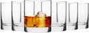 Krosno Whiskey Tumbler Glasses | Set of 6 | 300 ML | Blended Collection