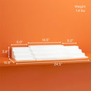 YouCopia 50189 ShelfSteps Expandable Shelf Organizer 3-Piece Set, Plastic, White