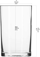 Krosno Water Juice Tea Drinking Glasses | Set of 6 | 250 ML