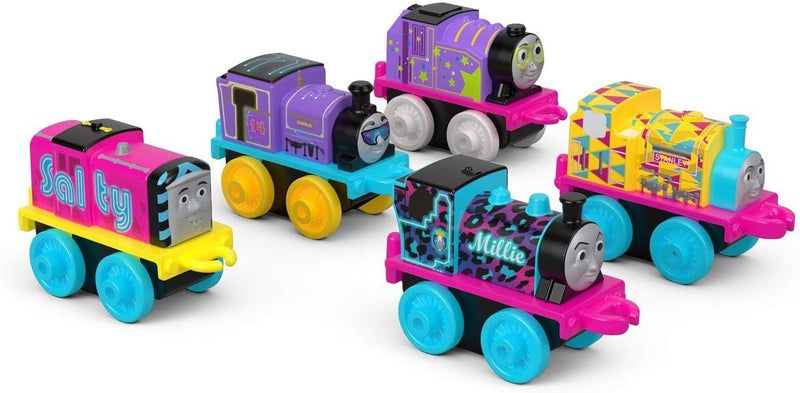 Thomas & Friends Neon Glow In The Dark Minis 5 Pack