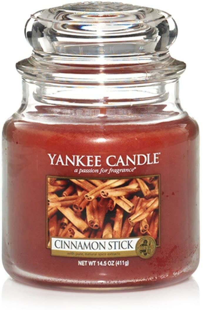 Yankee Candle Sparkling Cinnamon Jar Candle, Red, Medium