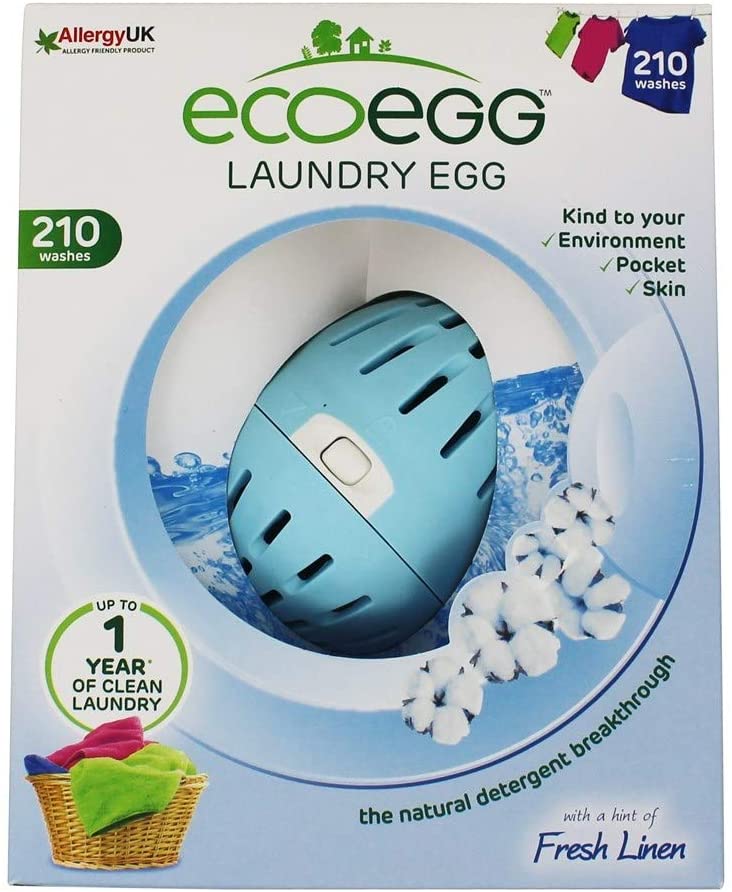 EcoEgg Laundry Egg, Fresh Linen Fragrance - 210 Washes