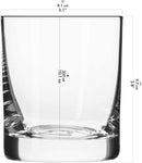 Krosno Whiskey Tumbler Glasses | Set of 6 | 300 ML | Blended Collection