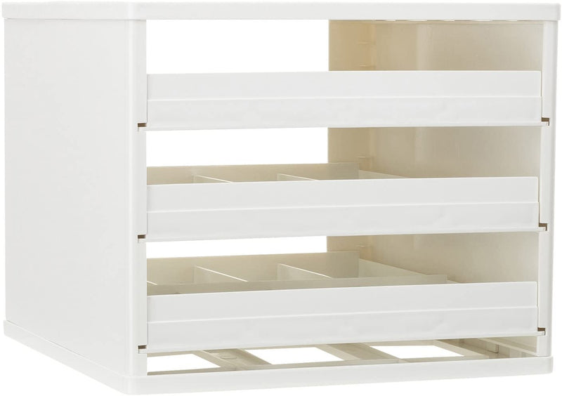 YouCopia Classic SpiceStack 24-Bottle Spice Rack Organizer with Universal Drawers, White