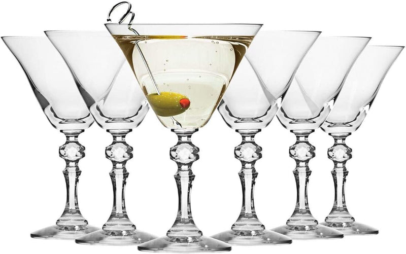 Krosno Martini Cocktail Glasses | Krista Collection Premium Clear | 170ml | Set of 6