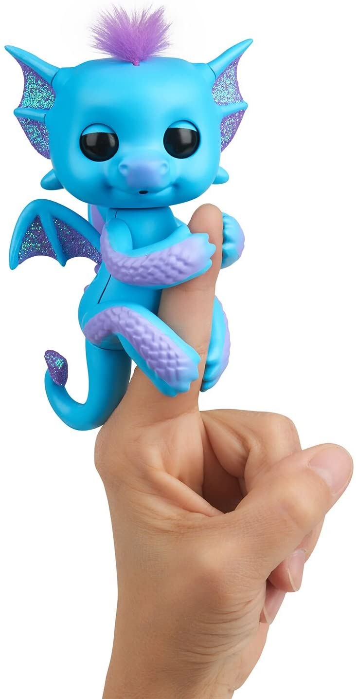 WowWee Fingerlings Baby Dragon Tara, Blue