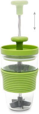 Relaxdays Universal Mixer Twirl Manual Sauce, Dressing, Juice Shaker 300 ml