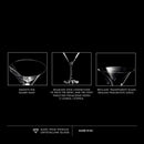 Krosno Martini Cocktail Glasses | Elite Collection | Set of 6 | 150 ML