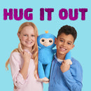 Fingerlings HUGS - BORIS (Blue)- Friendly Interactive Plush Monkey Toy - by WowWee