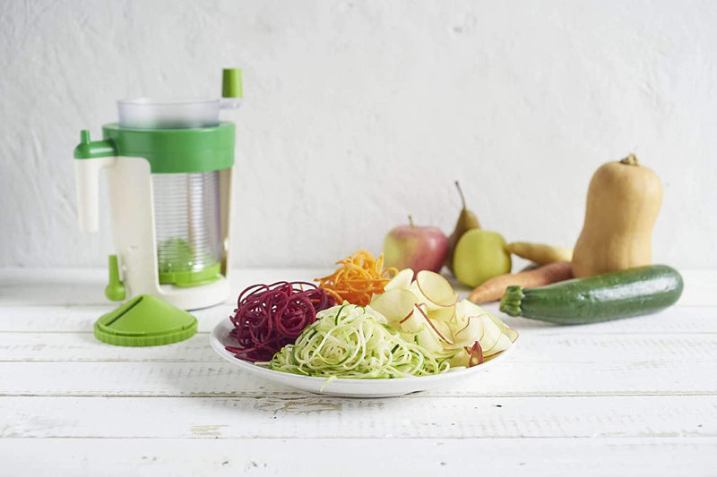 Betty Bossi Maxi Spiralizer is a Vegetable spiralizer for Cutting Fruit and Vegetables