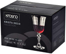 Krosno Red wine glass Krista Collection Deco  | 220ML | Set of 6