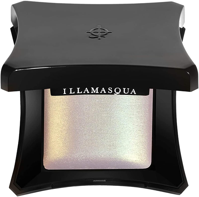 Illamasqua, Beyond Powder Highlighter, Deity, highlighting powder, golden green shimmer, iridescent shine and silky finish.