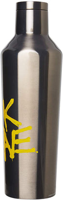 Corkcicle Canteen 16oz Gunmetal Basquait NY New Wave