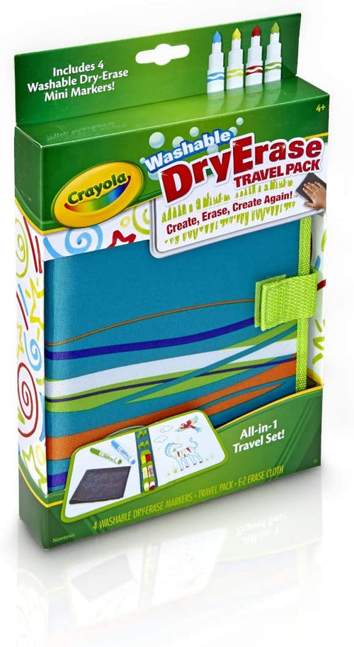 Crayola Washable Dry Erase Travel Pack, Whiteboard for Kids