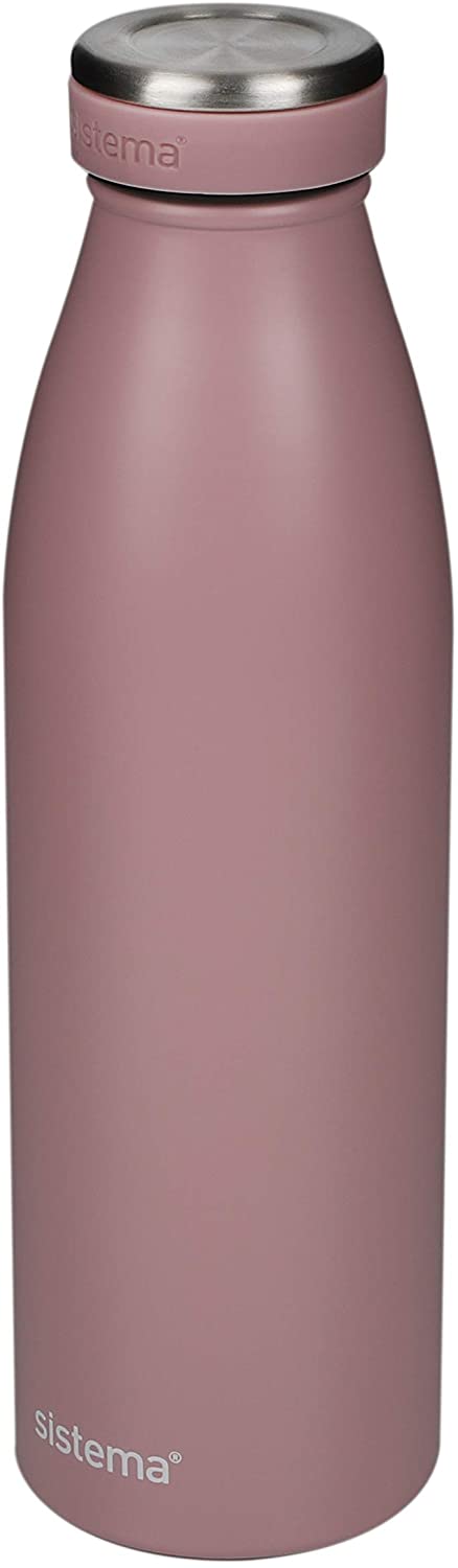 Sistema 500 ml Stainless Steel Bottle Pink