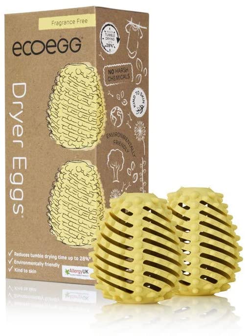 EcoEgg Dryer Eggs Fragrance Free 2 Gold Laundry Cleaning Washing Machine Tumble