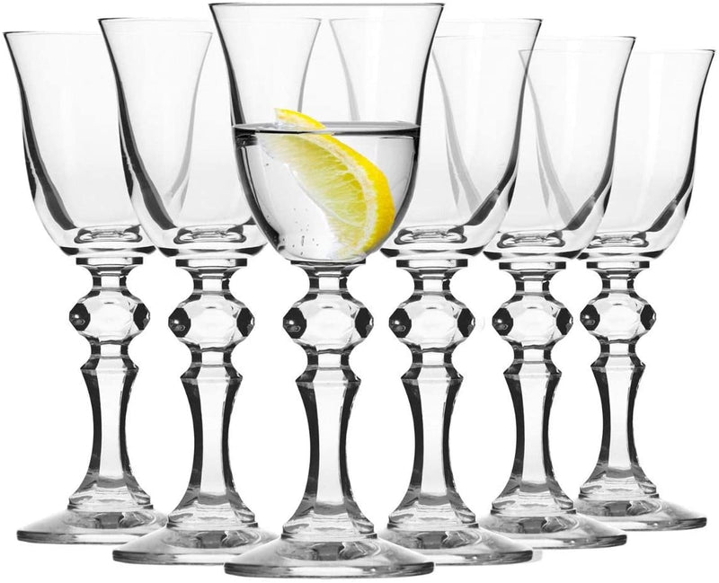 Krosno Vodka Glasses | Krista Collection | 50 ML | Set of 6
