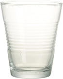 Glass Bottle 6 Glasses Ribbed Design