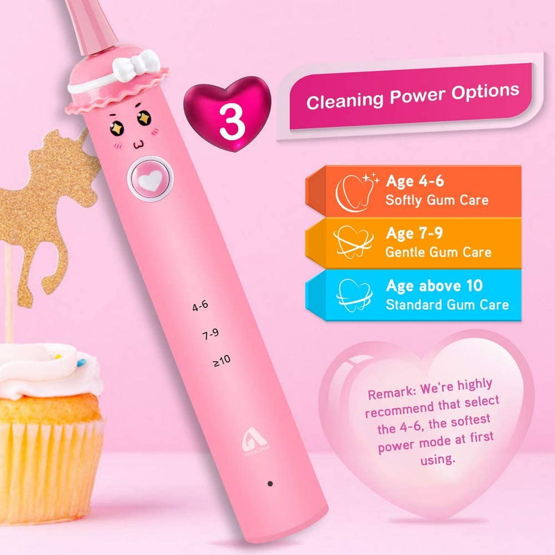 Electric Toothbrush for Kids, Pink