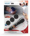Philips LED Star Wars Episode VIII Children's Projector Torch and Night Light, Synthetics, 0.3 W, Black
