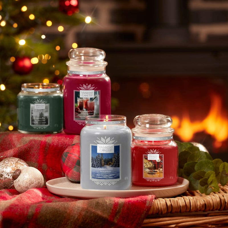 Yankee Candle Large Jar Scented Candle, Evergreen Mist, Alpine Christmas Collection