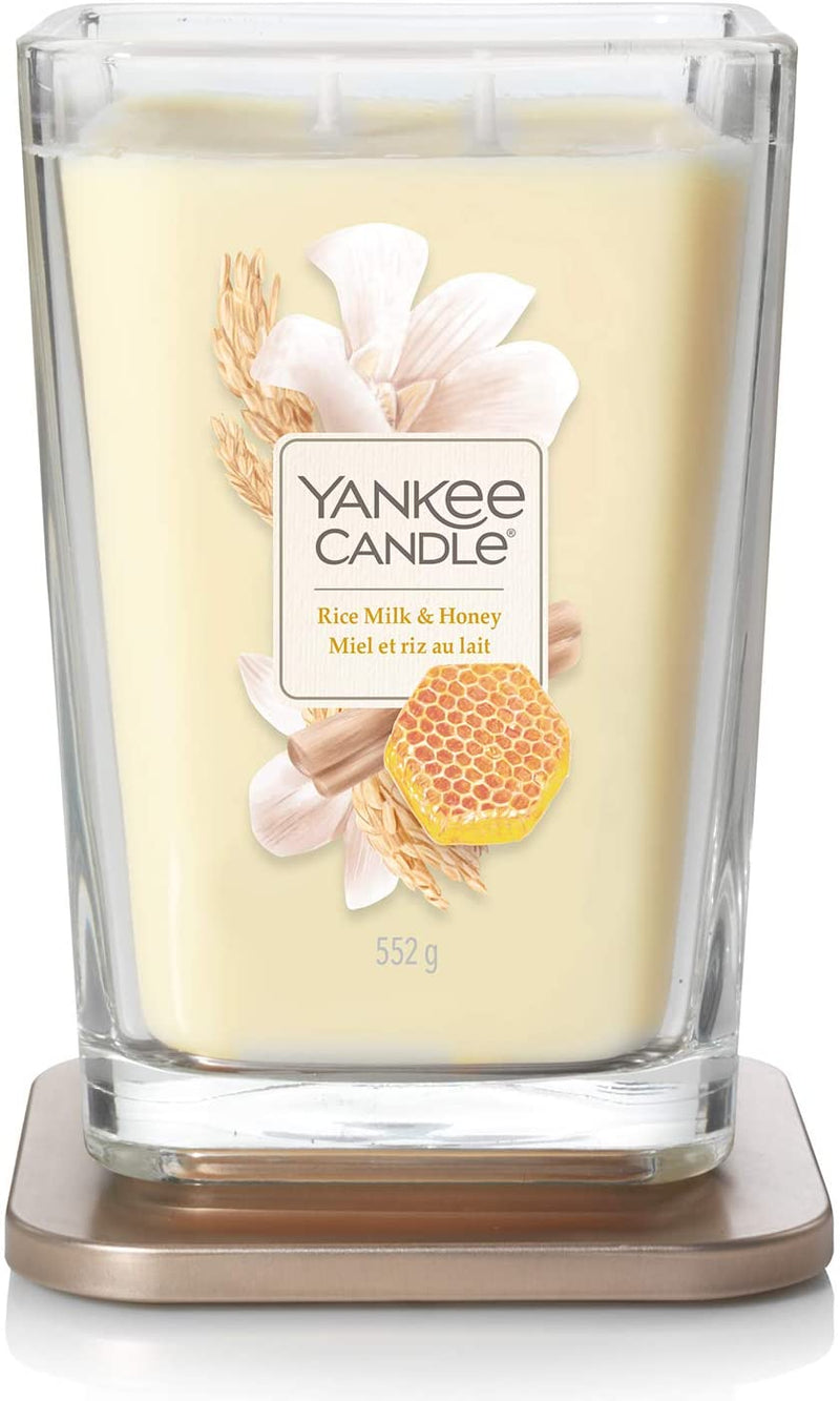 Yankee Candle Square Vessel Large, Wax, Rice Milk & Honey