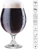Krosno Dark Ale Stout Beer Glasses | Set of 6 | 500 ML | Elite Collection
