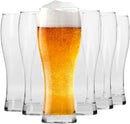 Krosno Tall Beer Pint Glasses | Set of 6 | 500 ML | Chill Collection