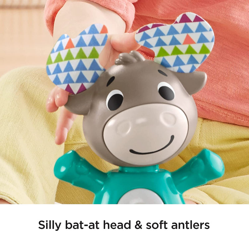 Fisher-Price Linkimals Musical Moose, Interactive Baby Toy with Lights and Sounds