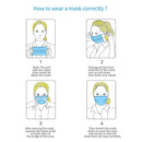 ArchMed Disposable Face Masks Manufactured in the UK 3-Ply CE Certified EN14683 Type IIR Face Covering (Box of 50)