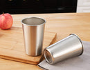 Homiu Stainless Steel Metal Tumbler Cup 500 ML Reusable BPA Free Mug 4 Pack for Camping, Hiking, Outdoor, Indoor Activities, Kids