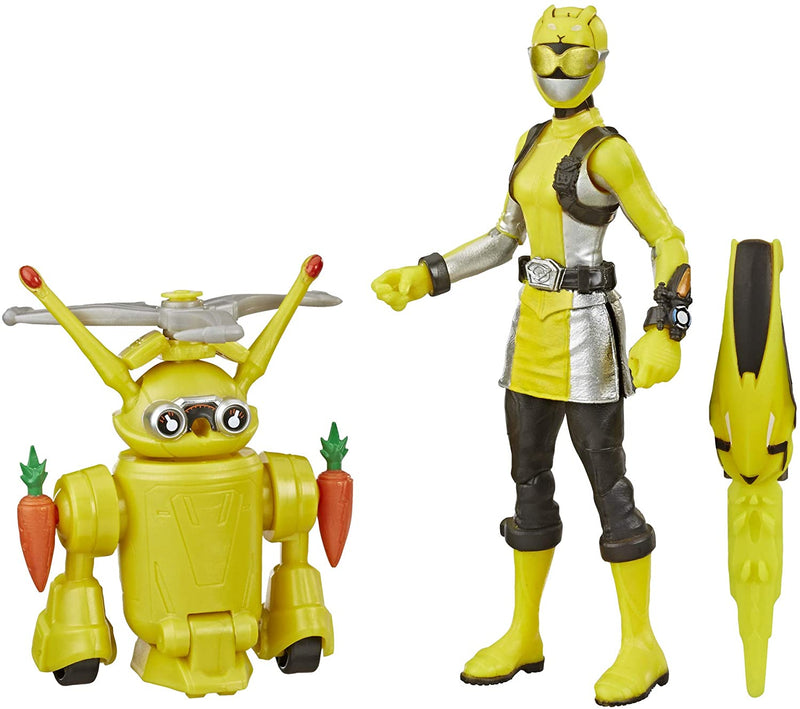 Power Rangers Beast Morphers Yellow Ranger and Morphin Jax Beast Bot