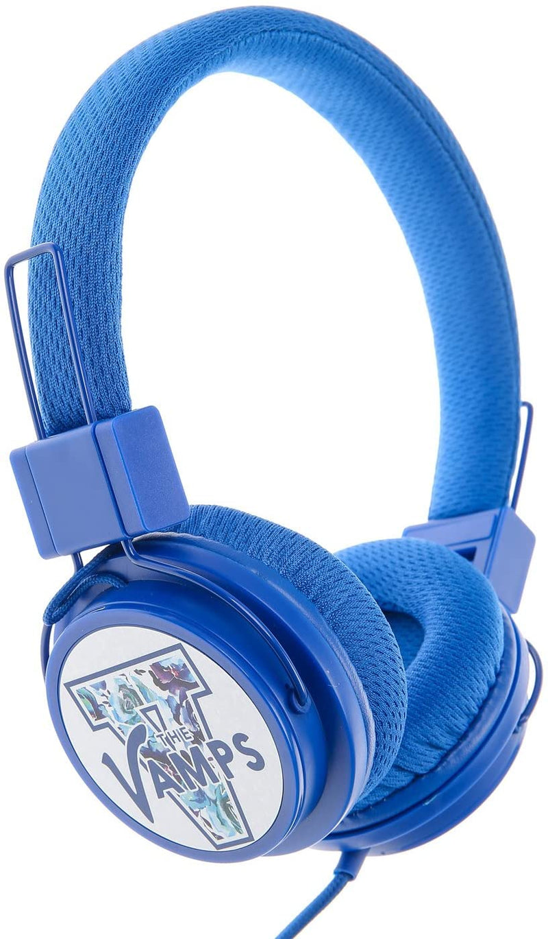 The Vamps Official Merchandise Stereo Headphones Potable Audio Sounds Blue Band