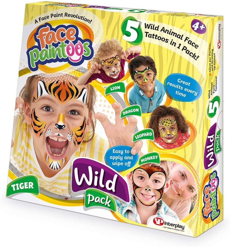 Face Paintoos Wild Pack Face Paint -Tiger