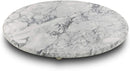 White Marble Chopping Board Round, Easy Clean Hard-Wearing & Dishwasher Safe