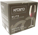 Krosno Set of 6 Glass Glass Transparent Red Wine Elite Avant Garde 360 ml