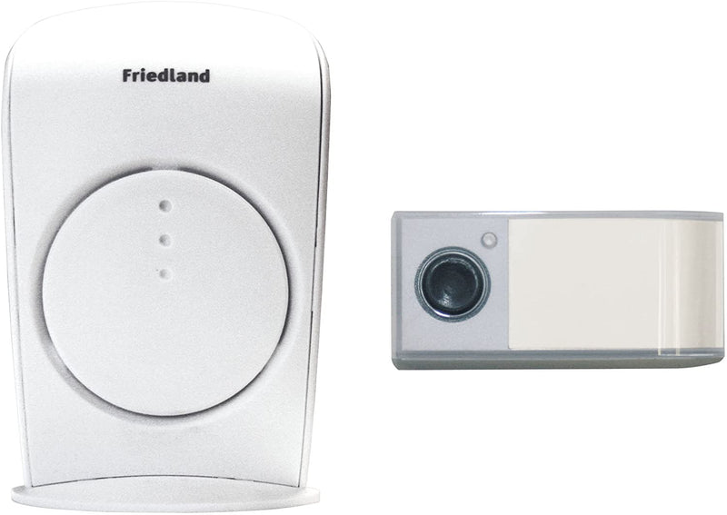 Honeywell Friedland Evo+ 150m Wireless Portable White Doorbell