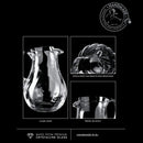 Krosno Large Glass Water Juice Pitcher Jug | 1.6L | Romance Collection | Table Crystal Glass